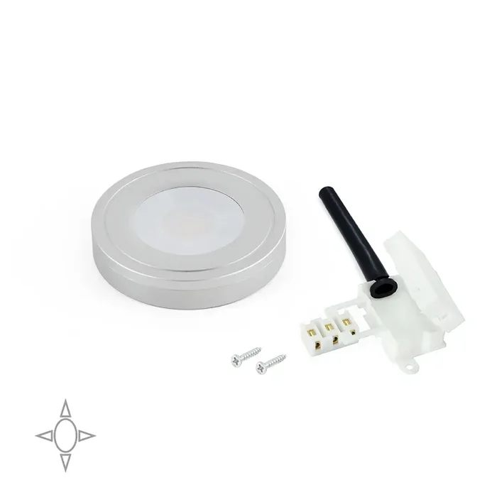 Faretto Led Volans con Luce Naturale 6 Pezzi Anodizzato Opaco Tecnoplastica e Alluminio Emuca