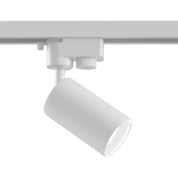 Faretto per Sistema Illuminazione Binario 50W GU10 in Alluminio Bianco