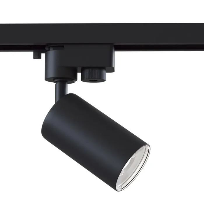 Faretto per Sistema Illuminazione Binario 50W GU10 in Alluminio Nero