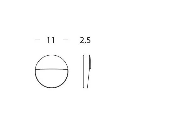 Faretto Segnapassi a Semi Incasso da Esterno a LED Piccolo Sovil Geo Round Bianco - immagine 3