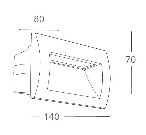 Faretto Segnapassi Calpestabile Alluminio Nikel Parete Pavimento Led 3 watt Luce Naturale - immagine 3