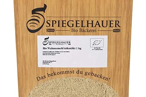 Farina di noce biologica, 1 kg, macinata finemente senza glutine, 44%… Vendita calda - immagine 3