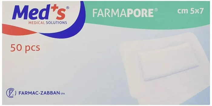Farmac Zabban 1206310507M FarmaPORE Medicazione Adesiva in Cerotto 5 x 7 cm…