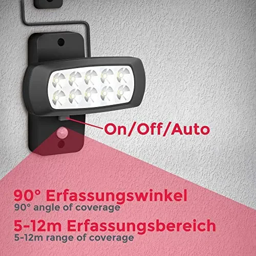 Faro LED solare esterno con sensore di movimento e crepuscolare, luce fredda… Moda - immagine 3