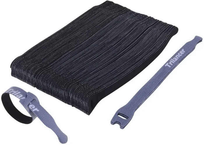 Fascette per Cavi Riutilizzabili,50 Pezzi Trilancer Fascette Fermacavi Fascette di Chiusura, per ufficio Domestico Tablet PC TV Electronics 20 cm (Multicolore) - immagine 2