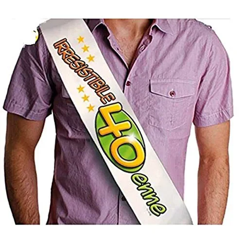 FASCIA 40 anni – IRRESISTIBILE 40 ENNE – gadget idea regalo scherzoso…