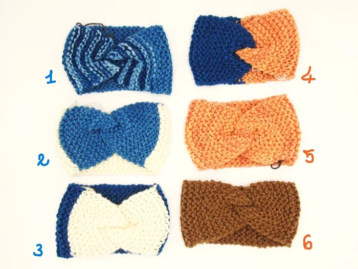 Fascia copri orecchie 100% Lana Merinos, 6 tonalità, Tintura Naturale - immagine 2