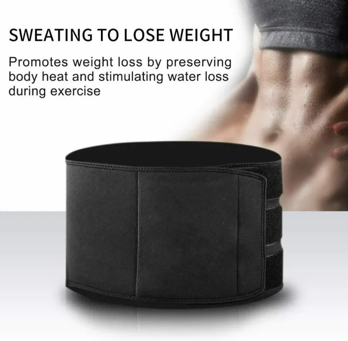 Fascia snellente dimagrante in neoprene per addominali busto, Uomo e donna, Nero Saldi - immagine 3