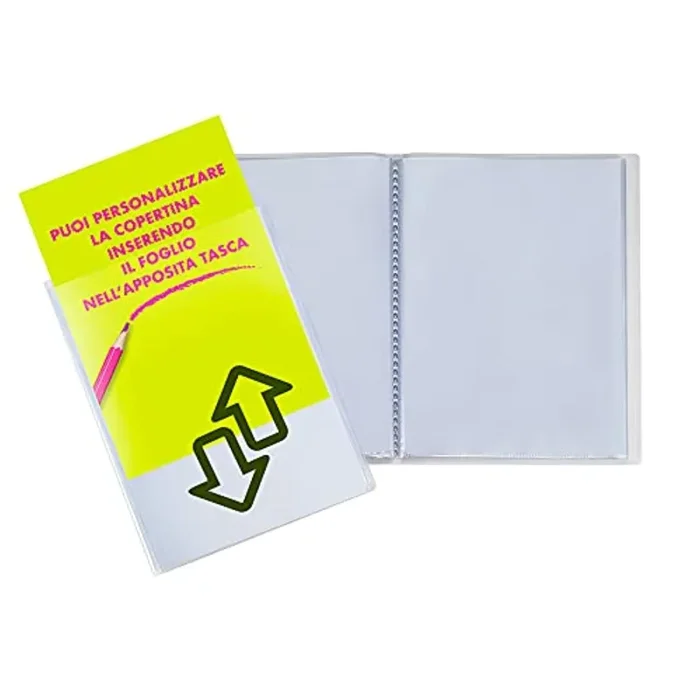 Favorit Portalistino Personalizzabile 10 Buste Buccia d’arancia, 22 x 30 cm, Trasparente - immagine 2