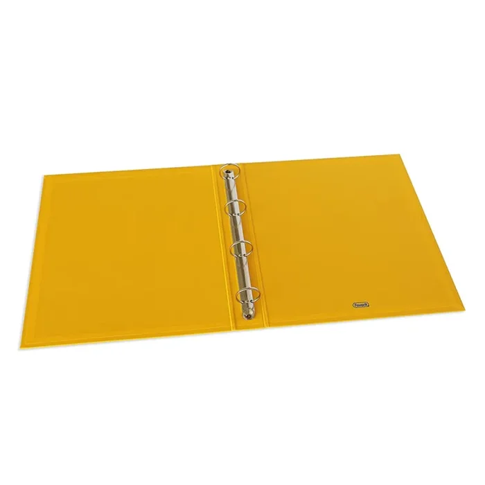 Favorit Raccoglitore, 22 x 30 cm, 4 Anelli Tondi da 30 mm, Giallo - immagine 3
