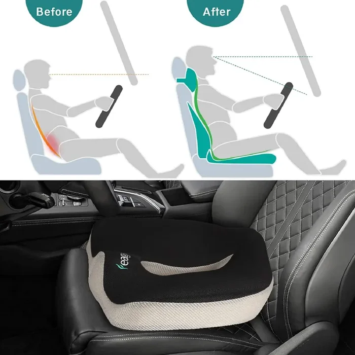 Feagar Cuscino per Sedile Memory Foam – Cuscino per Sedia Auto – Cuscini Seduta per Auto, Ufficio, Sedia da Gioco - immagine 2