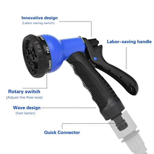 FEALING Tubo da Giardino, 25FT Estensibile blu Saldi - immagine 2