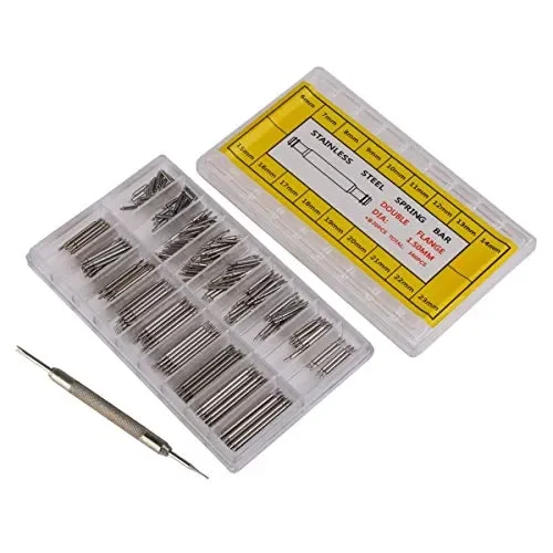 Febbya Perni a Molla Spring Bars in Acciaio Inox Doppia Flangia con…