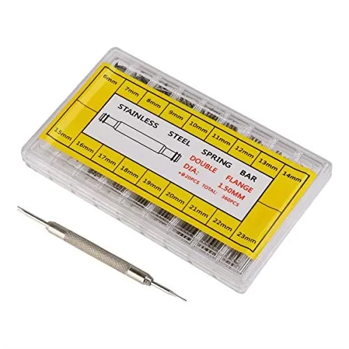 Febbya Perni a Molla Spring Bars in Acciaio Inox Doppia Flangia con… - immagine 2