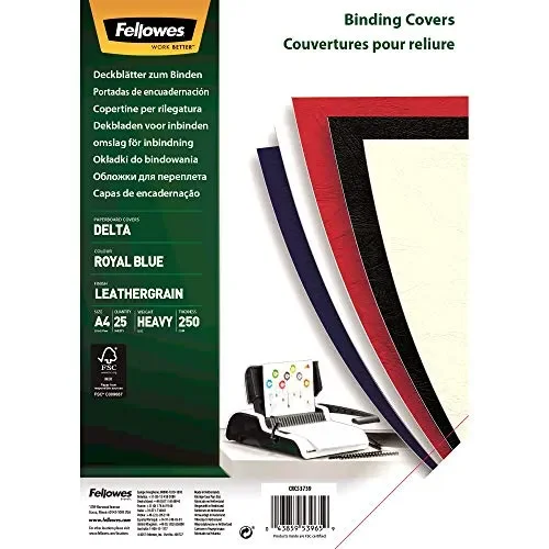 Fellowes 5373902 Copertine per Rilegatura Delta FSC, Formato A4, Confezione… Online - immagine 2