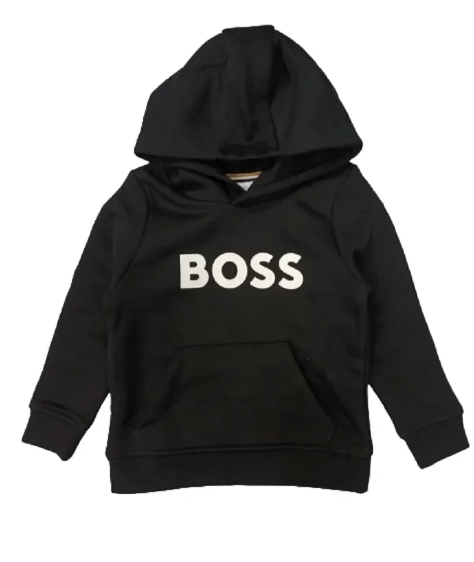 Felpa Con Cappuccio Bimbo Hugo Boss Art J25Q15