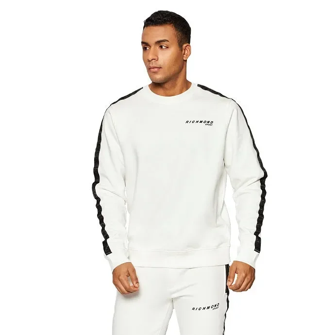 Felpa uomo John Richmond art UMP22140FE colore bianco misura a scelta