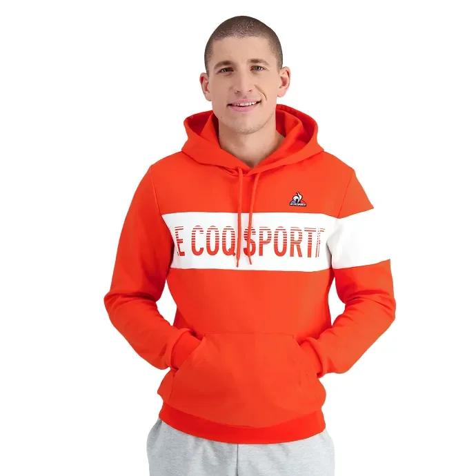 Felpa uomo Le Coq Sportif art 2310481 P-E colore arancione misura a scelta