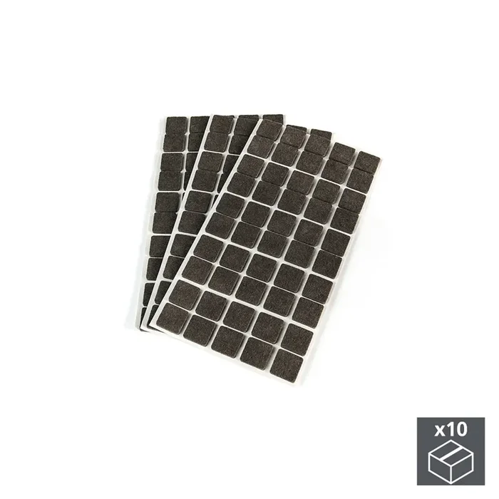 Feltrini Adesivi per Mobile Quadrati 20 x 20 mm 1.500 Pezzi Emuca