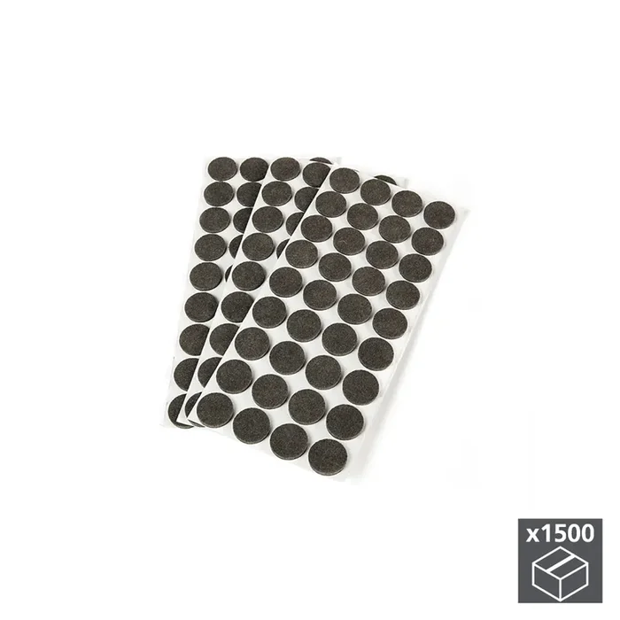 Feltrini Adesivi per Mobile Tondi 16 mm 1.500 Pezzi Emuca