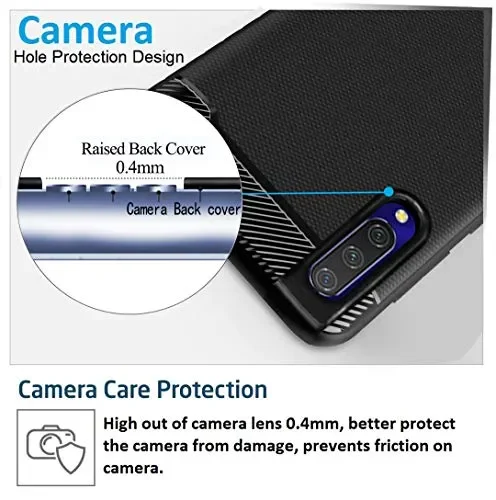 Ferilinso Cover per Xiaomi Mi 9 Lite, Custodia Protettiva Antiurto Nero Online ora - immagine 3