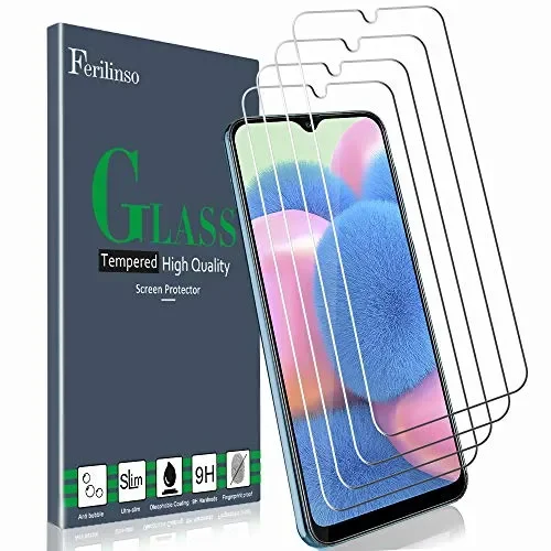 Ferilinso Vetro Temperato per Samsung Galaxy A50, A50S, A30S, A20S, 4 pcs