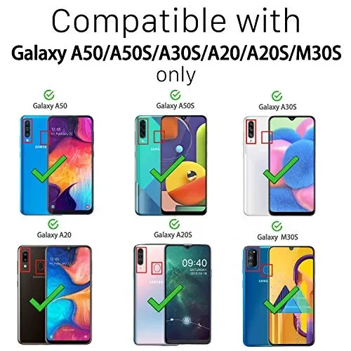 Ferilinso Vetro Temperato per Samsung Galaxy A50, A50S, A30S, A20S, 4 pcs - immagine 2