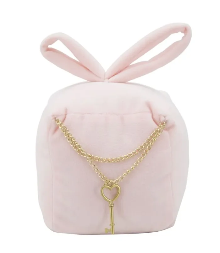 Ferma Porte Square Rosa 14,5x14x20 cm in Cotone Vendita calda online