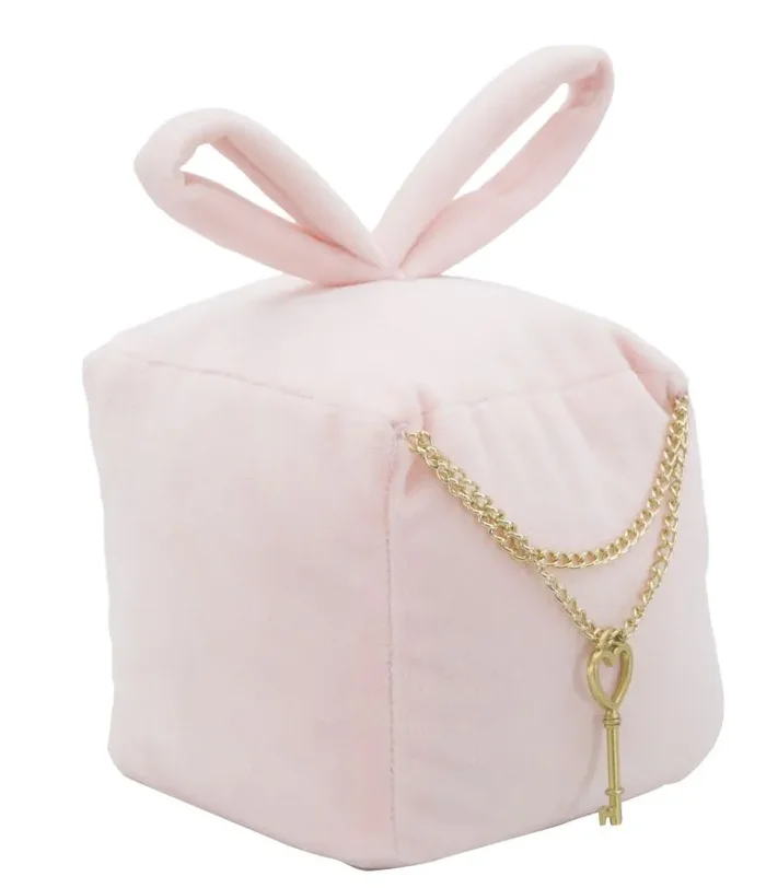 Ferma Porte Square Rosa 14,5x14x20 cm in Cotone Vendita calda online - immagine 2