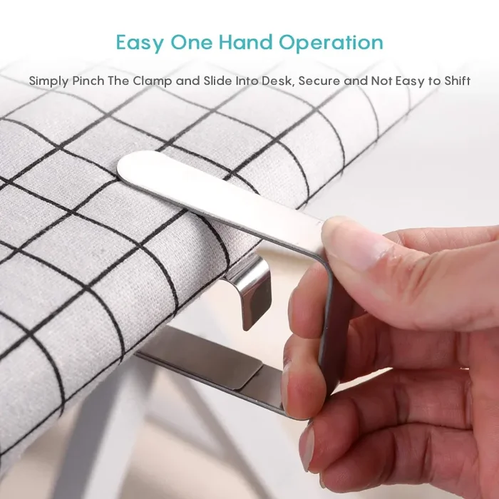 Fermatovaglia Tavolo Giardino, 10 Pezzi Tovaglia Clip in 403 Acciaio… - immagine 3