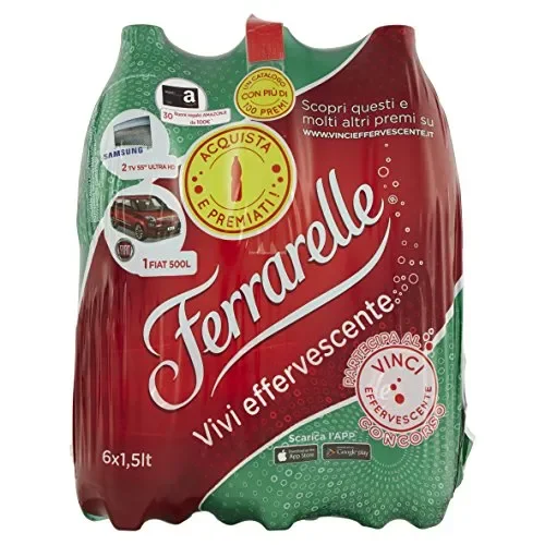 Ferrarelle Acqua Effervescente Naturale, 6 x 1.5 L