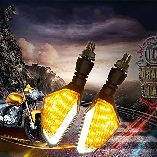 FEZZ Frecce LED Moto Universali Indicatori Di Direzione ambra+bianco Vendita online - immagine 2