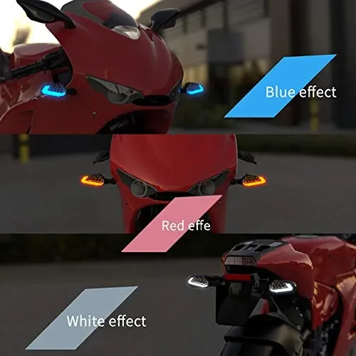 FEZZ Frecce LED Moto Universali Indicatori Di Direzione ambra+bianco Vendita online - immagine 3