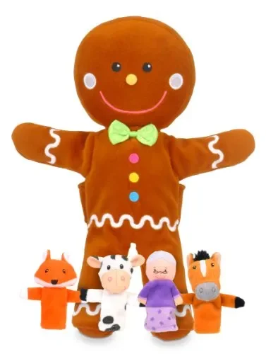 Fiesta Crafts – Set Marionette per Mano/Dita Pan di Zenzero