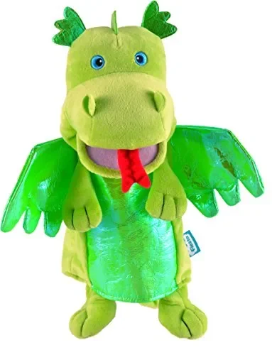 Fiesta Crafts T-2186 – Marionetta Drago, Colore: Verde verde