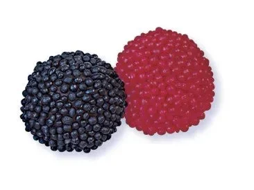 Fini Caramelle Gommose More e Lamponi Granellati 1 Kg