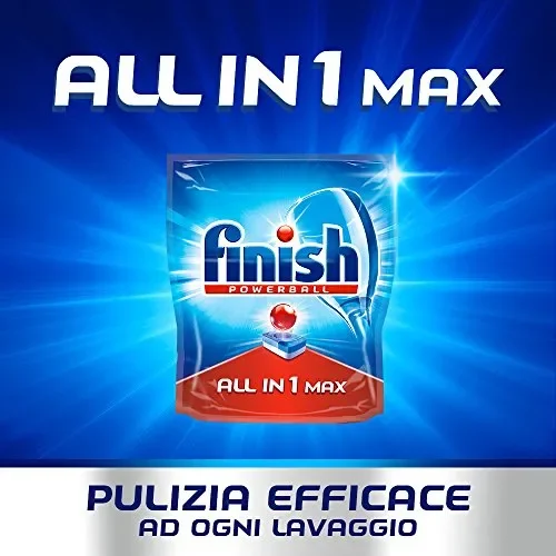 Finish All in 1 Max Pastiglie Lavastoviglie, Regular, 110 Capsule - immagine 2
