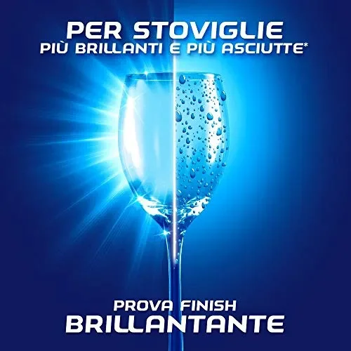 Finish Brillantante Additivo Lavastoviglie, Lemon, 2 x 500 ml - immagine 3