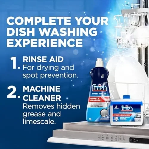 Finish Quantum Infinity Shine Pastiglie Lavastoviglie, 120 Capsule Lavastoviglie, Detergenti per Lavastoviglie per una Pulizia e Brillantezza Efficace Moda - immagine 2