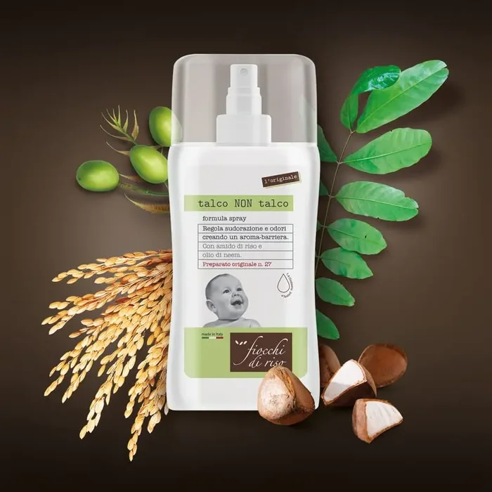 Fiocchi di Riso – SPRAY Talco NON Talco – 100ml – SUDORAZIONE E ZANZARE – Regola la sudorazione creando un aroma-barriera. - immagine 2