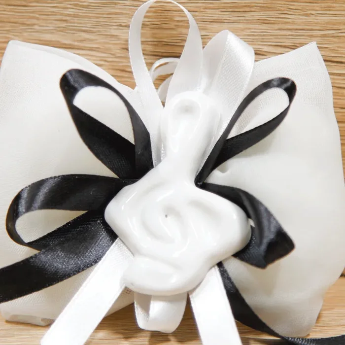 Fiocco con Chiave di Violino Bianca Linea Musica - immagine 2