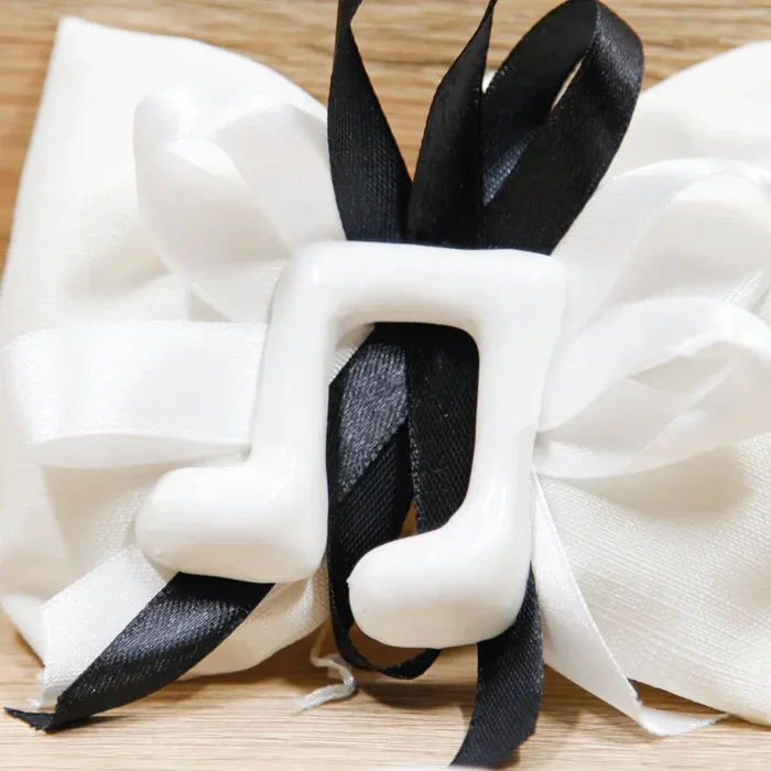 Fiocco con Nota Musicale Bianca Vendita online - immagine 2