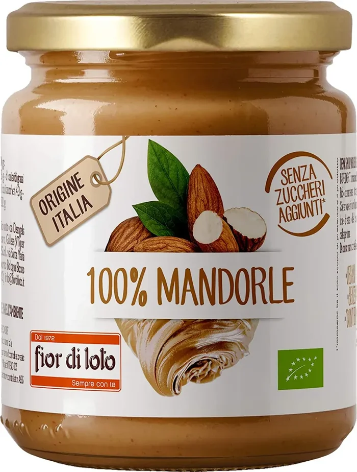 Fior di Loto Crema 100% di Mandorle Tostate – 200 g
