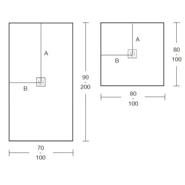 FIORA ESSENTIAL PIATTO DOCCIA BIANCO TOTAL 100 X 70 - immagine 2