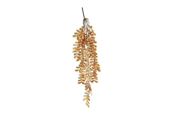 FIORE ARTIFICIALE CON FOGLIE BEIGE A CASCATA(75cm)
