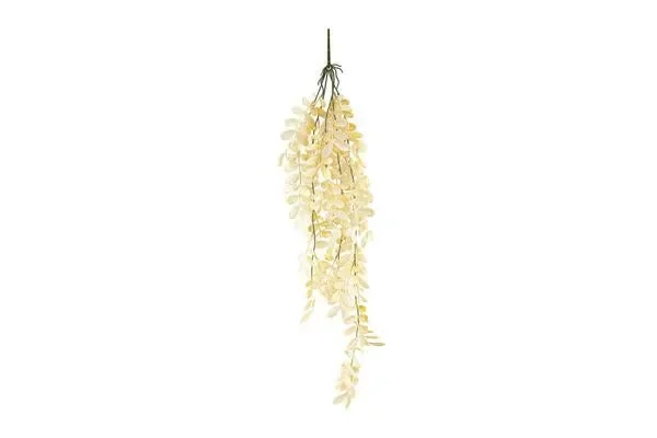 FIORE ARTIFICIALE CON FOGLIE PANNA A CASCATA(75cm)