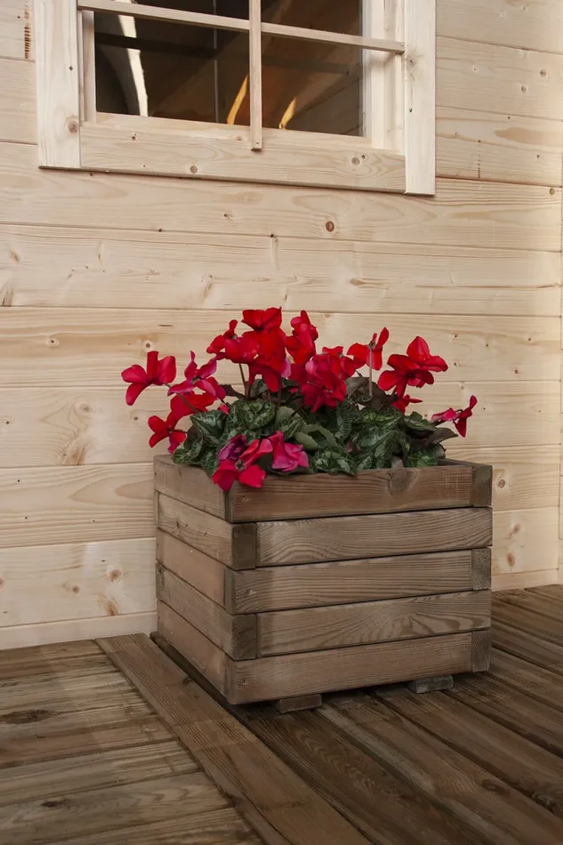 Fioriera da Giardino 40x40x32,5 cm in Legno - immagine 3