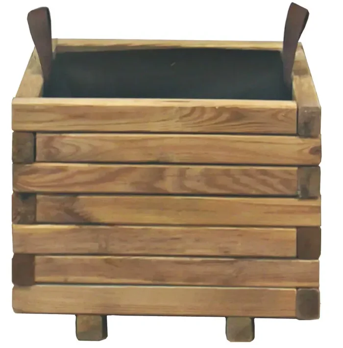 Fioriera da Giardino 40x40xh30,5 cm in Legno Impregnato - immagine 3