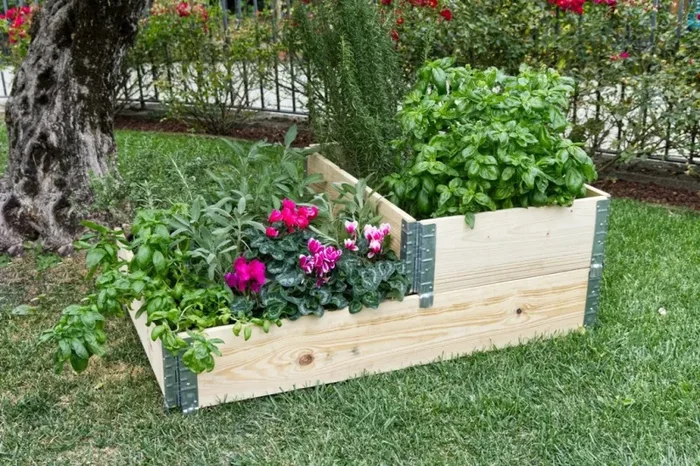 Fioriera da Giardino 80x60xH20 cm in Legno di Pino Grezzo In saldo - immagine 2