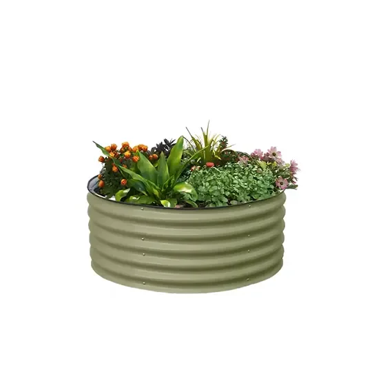 Fioriera Rotonda in Metallo – H43 cm - immagine 3